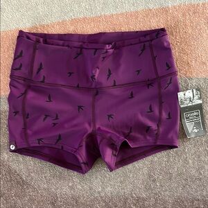 Oiselle Purple O-Mazing power short mini
